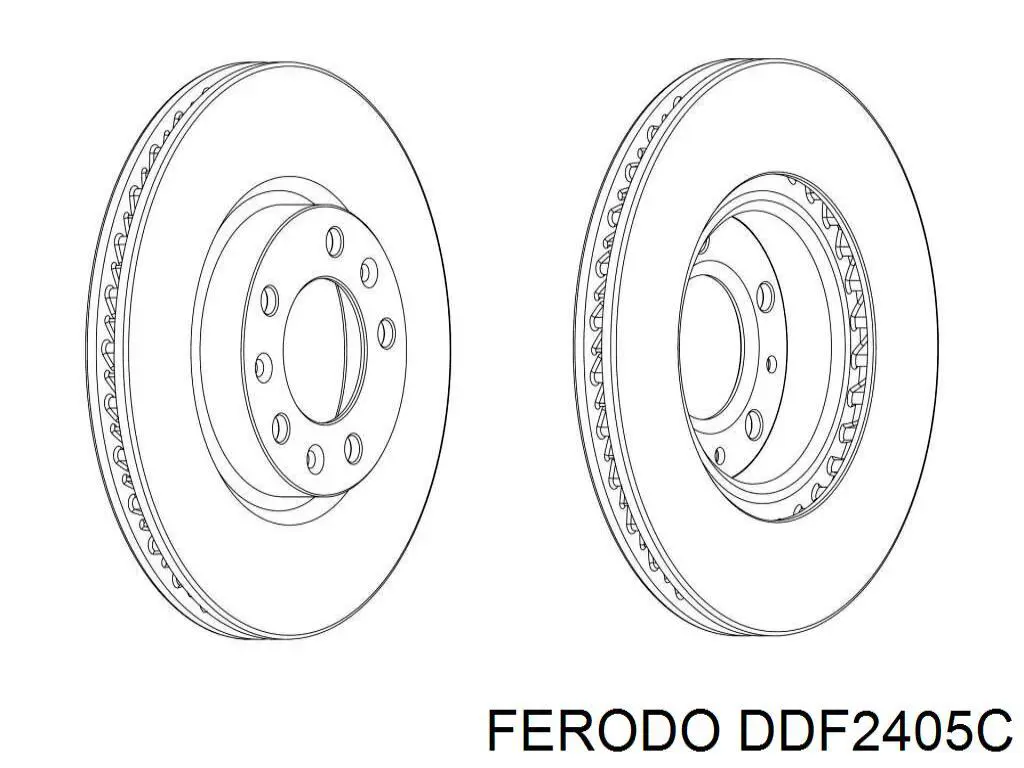 DDF2405C Ferodo Tarcza hamulcowa przednia