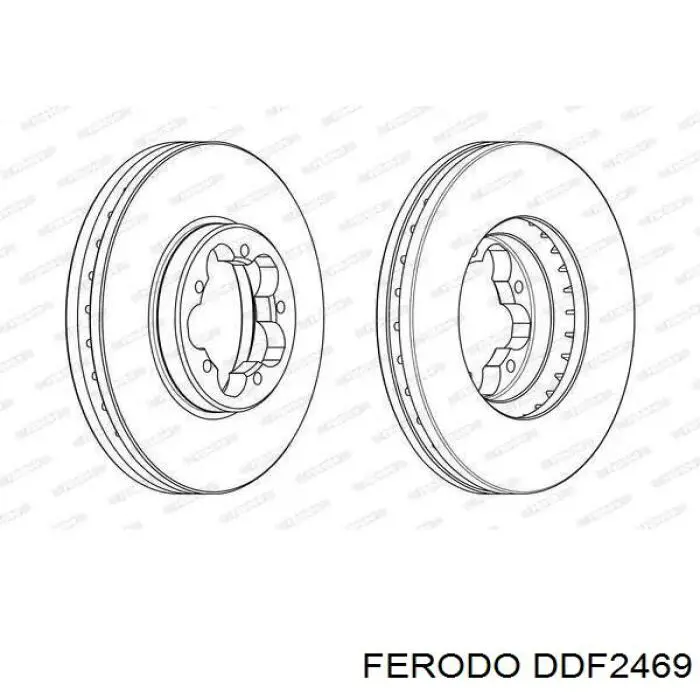 DDF2469 Ferodo Tarcza hamulcowa przednia
