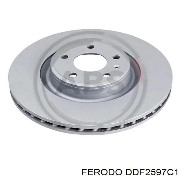 Tarcza hamulcowa przednia Ferodo DDF2597C1 cena, od 99,85 USD
