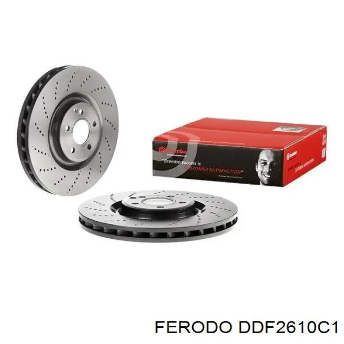 Tarcza hamulcowa przednia Ferodo DDF2610C1 cena, od 160,69 USD
