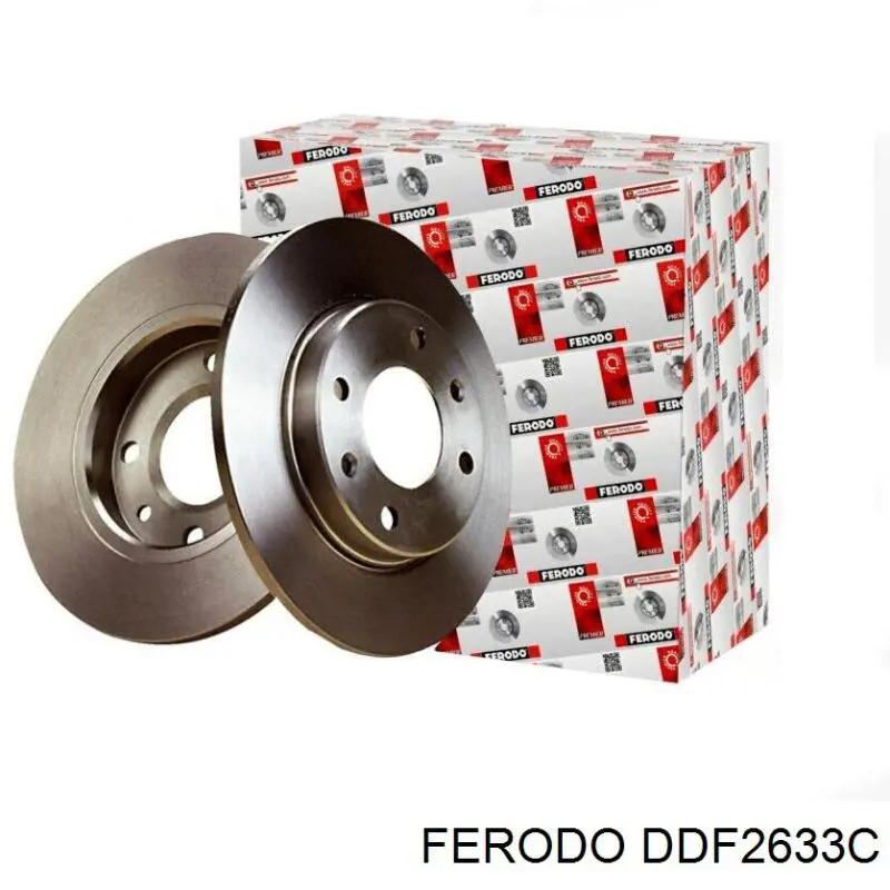 DDF2633C Ferodo Tarcza hamulcowa tylna