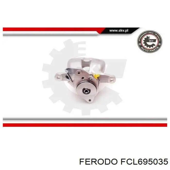 FCL695035 Ferodo zacisk hamulcowy tylny lewy