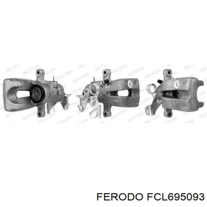 FCL695093 Ferodo zacisk hamulcowy tylny lewy