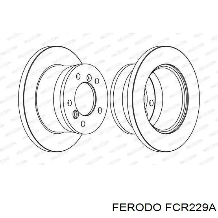 FCR229A Ferodo Tarcza hamulcowa tylna