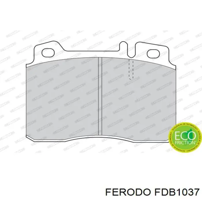 Klocki hamulcowe przednie tarczowe Ferodo FDB1037 cena, od 30,19 USD