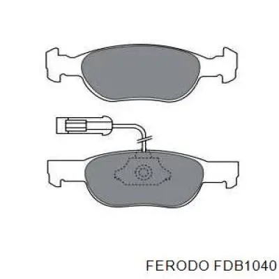 Do koszyka FDB1040 Ferodo Klocki hamulcowe przednie tarczowe