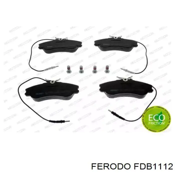 Klocki hamulcowe przednie tarczowe Ferodo FDB1112 cena, od 21,23 USD