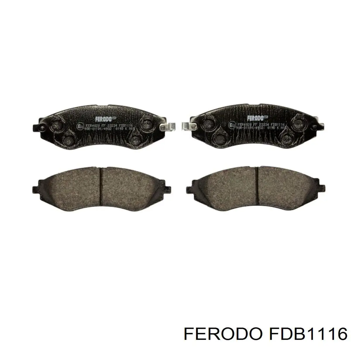 Klocki hamulcowe przednie tarczowe Ferodo FDB1116 cena, od 26,01 USD