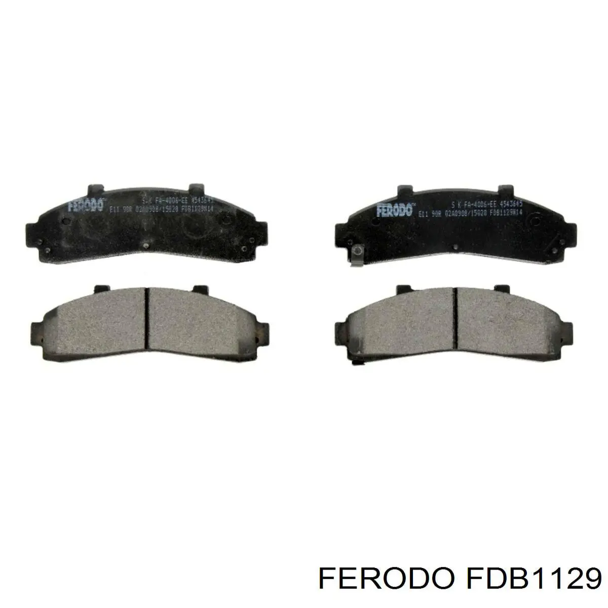 Klocki hamulcowe przednie tarczowe Ferodo FDB1129 cena, od 41,34 USD