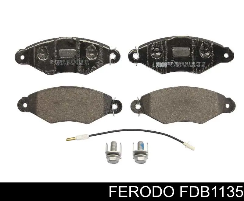 Klocki hamulcowe przednie tarczowe Ferodo FDB1135 cena, od 23,18 USD