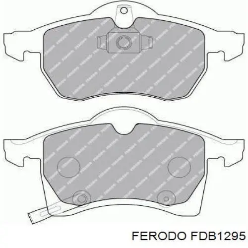 Klocki hamulcowe przednie tarczowe Ferodo FDB1295 cena, od 28,53 USD