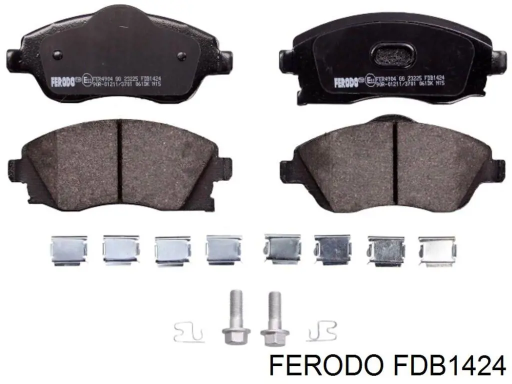 Klocki hamulcowe przednie tarczowe Ferodo FDB1424 cena, od 23,84 USD