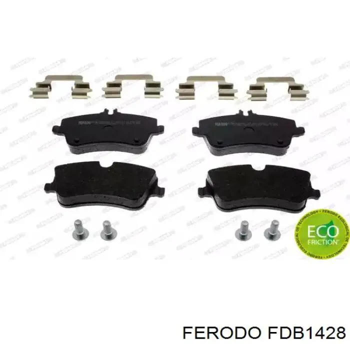 Klocki hamulcowe przednie tarczowe Ferodo FDB1428 cena, od 25,93 USD