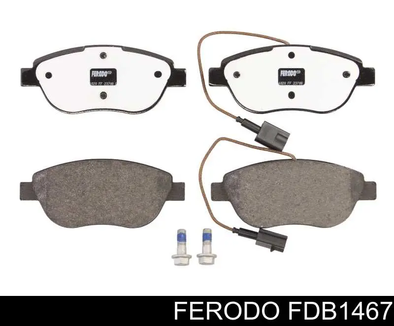 Klocki hamulcowe przednie tarczowe Ferodo FDB1467 cena, od 25,09 USD