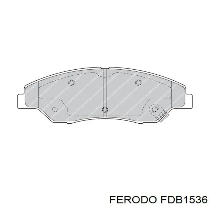 Klocki hamulcowe przednie tarczowe Ferodo FDB1536 cena, od 26,28 USD