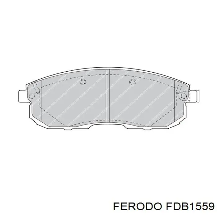Klocki hamulcowe przednie tarczowe Ferodo FDB1559 cena, od 29,48 USD