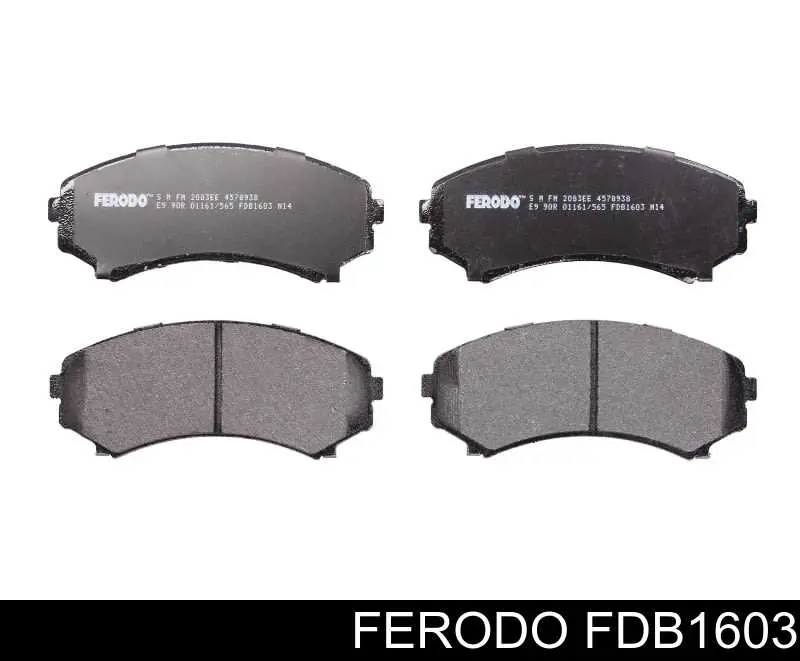 Klocki hamulcowe przednie tarczowe Ferodo FDB1603 cena, od 25,23 USD
