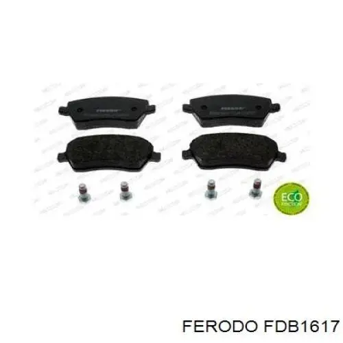 Klocki hamulcowe przednie tarczowe Ferodo FDB1617 cena, od 20,31 USD