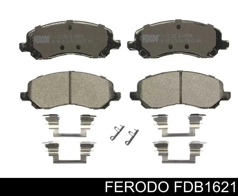 Klocki hamulcowe przednie tarczowe Ferodo FDB1621 cena, od 25,53 USD