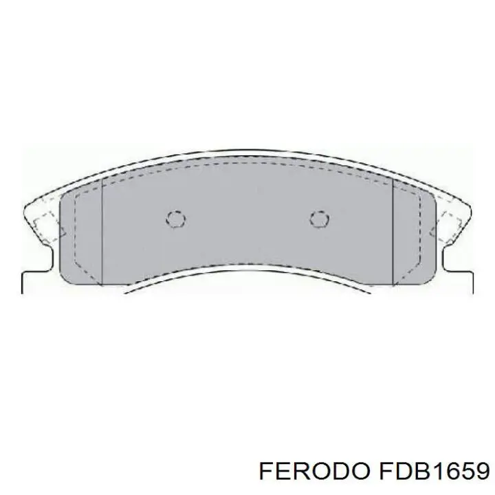 Klocki hamulcowe przednie tarczowe Ferodo FDB1659 cena, od 29,66 USD