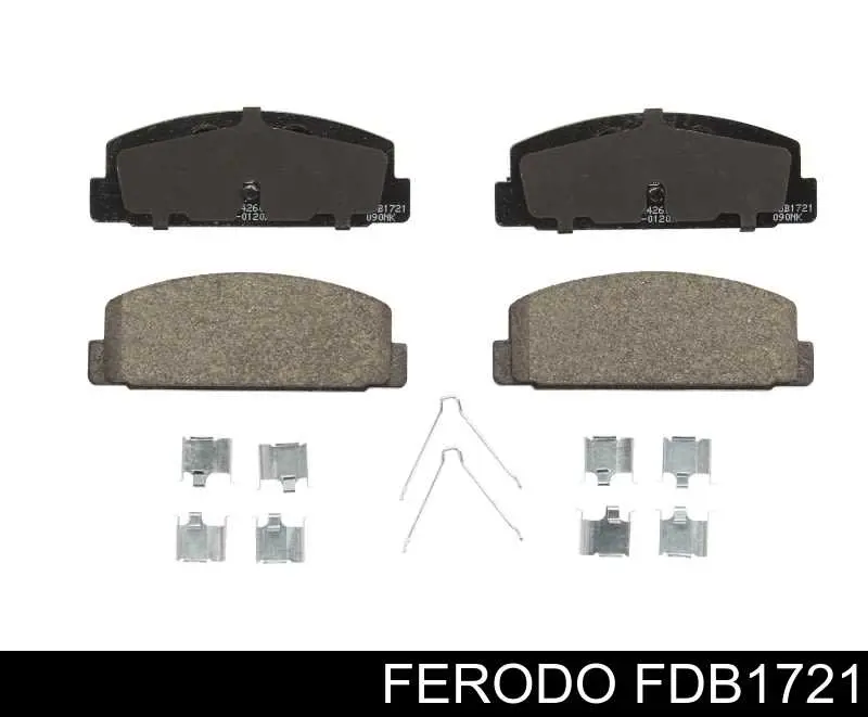 Do koszyka FDB1721 Ferodo Okładziny (klocki) do hamulców tarczowych tylne