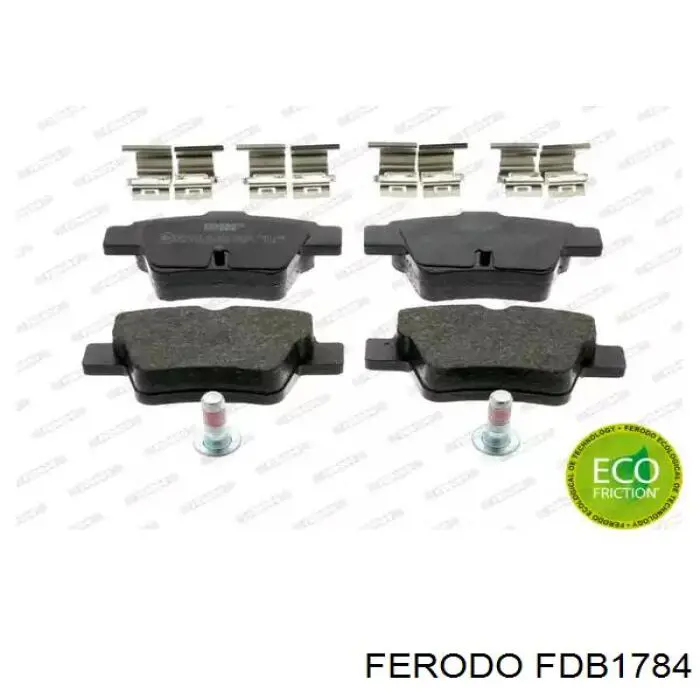 Okładziny (klocki) do hamulców tarczowych tylne Ferodo FDB1784 cena, od 20,05 USD