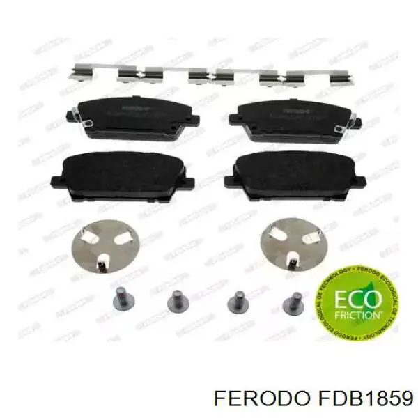 Klocki hamulcowe przednie tarczowe Ferodo FDB1859 cena, od 19,50 USD