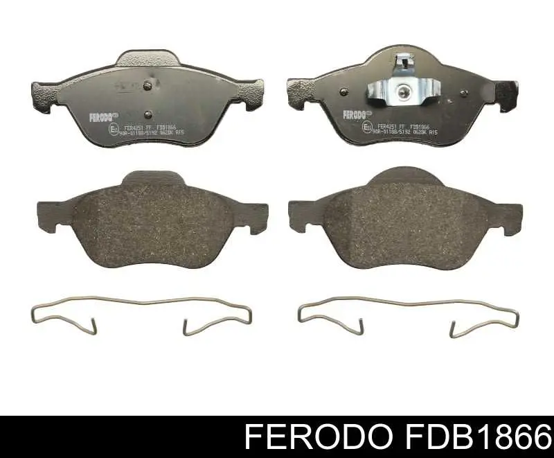 Klocki hamulcowe przednie tarczowe Ferodo FDB1866 cena, od 28,74 USD