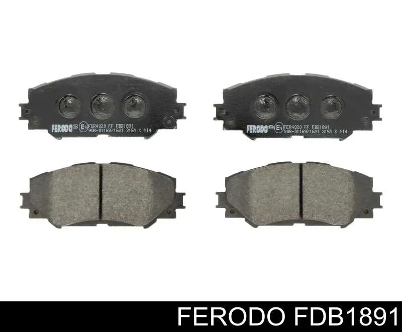 Klocki hamulcowe przednie tarczowe Ferodo FDB1891 cena, od 24,57 USD