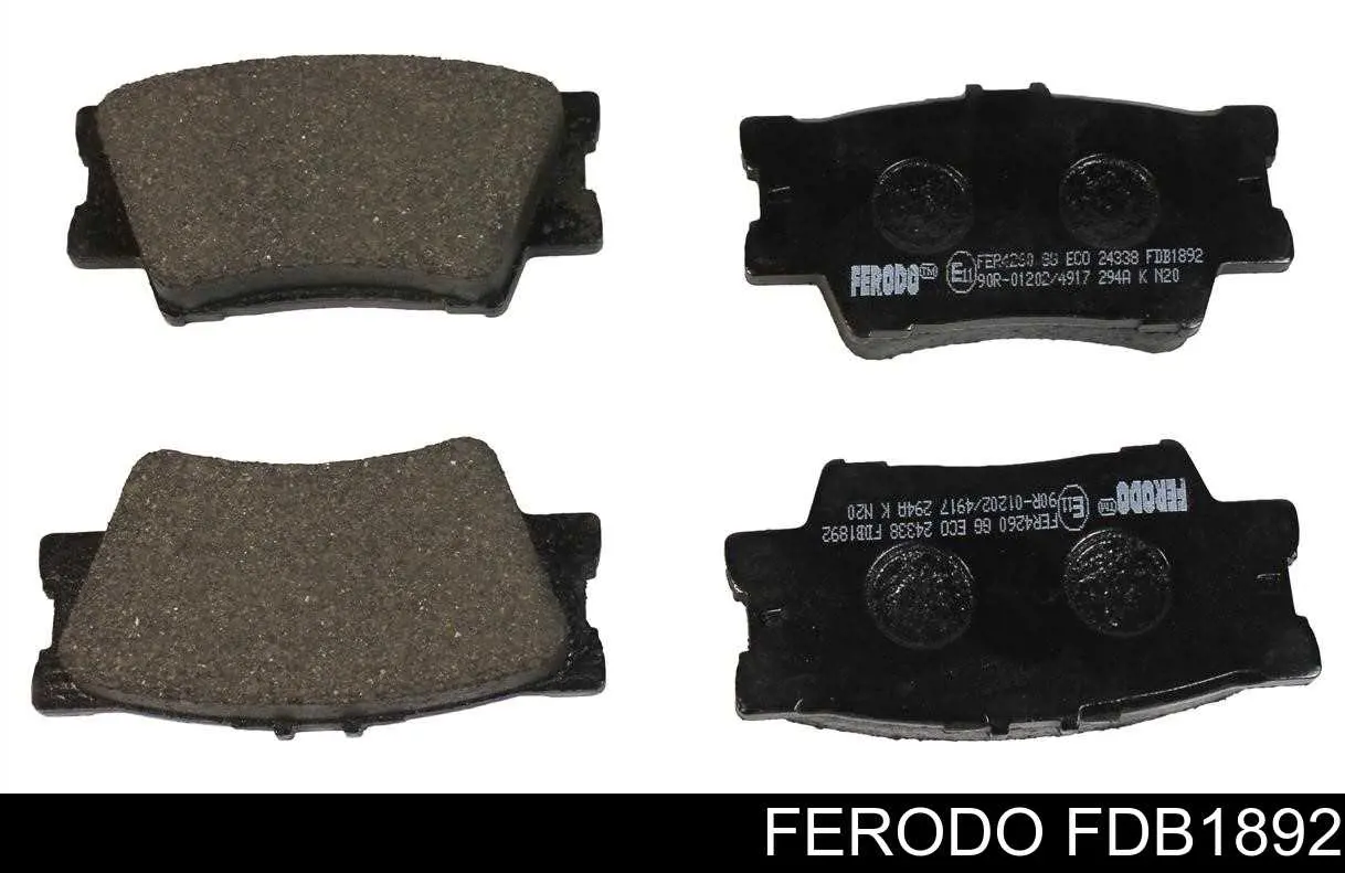 Okładziny (klocki) do hamulców tarczowych tylne Ferodo FDB1892 cena, od 17,21 USD