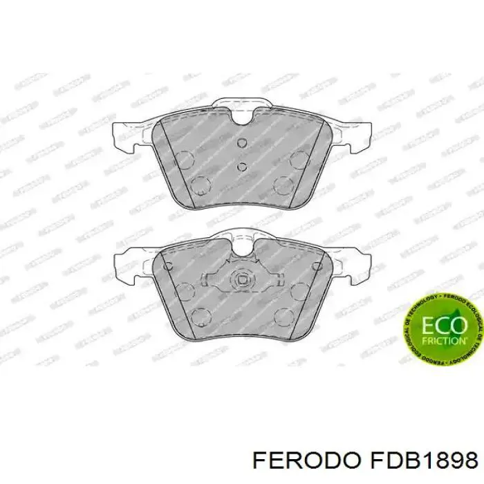 Klocki hamulcowe przednie tarczowe Ferodo FDB1898 cena, od 30,72 USD