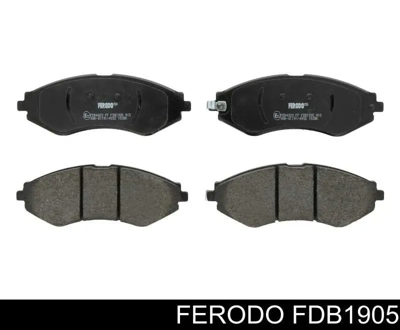 Klocki hamulcowe przednie tarczowe Ferodo FDB1905 cena, od 17,31 USD