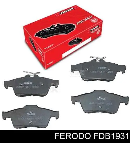 Okładziny (klocki) do hamulców tarczowych tylne Ferodo FDB1931 cena, od 22,54 USD