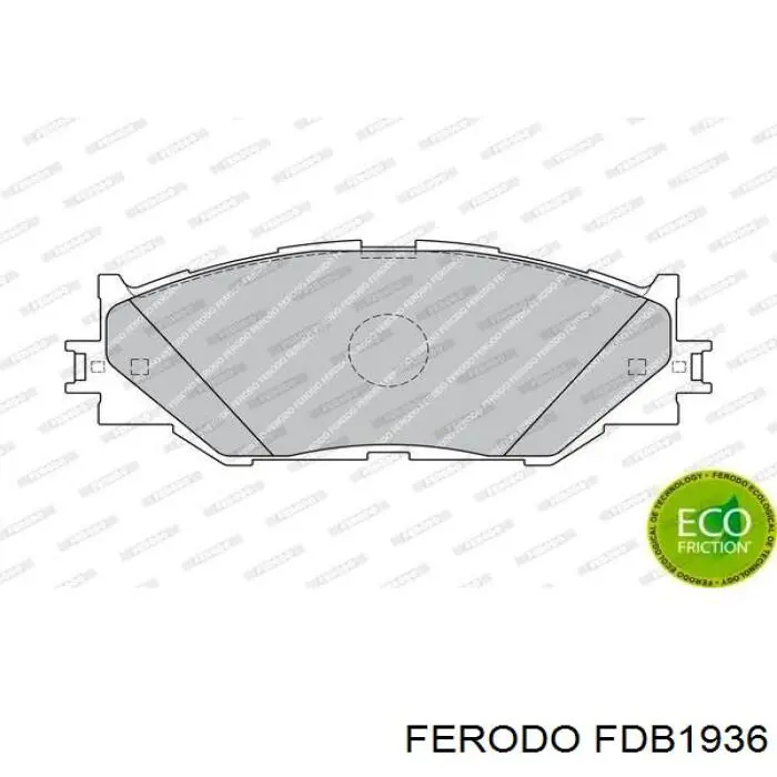 Klocki hamulcowe przednie tarczowe Ferodo FDB1936 cena, od 27,72 USD
