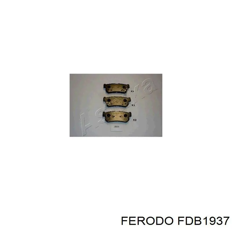 Okładziny (klocki) do hamulców tarczowych tylne Ferodo FDB1937 cena, od 23,67 USD
