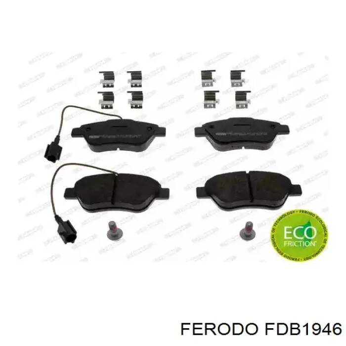 Klocki hamulcowe przednie tarczowe Ferodo FDB1946 cena, od 26,39 USD