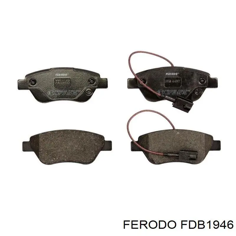 Do koszyka FDB1946 Ferodo Klocki hamulcowe przednie tarczowe