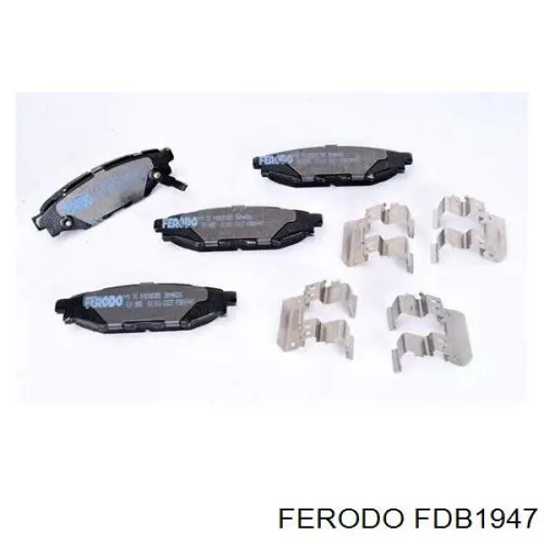 Do koszyka FDB1947 Ferodo Okładziny (klocki) do hamulców tarczowych tylne