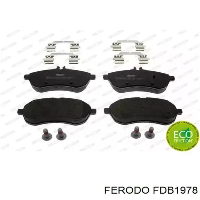 Klocki hamulcowe przednie tarczowe Ferodo FDB1978 cena, od 30,54 USD