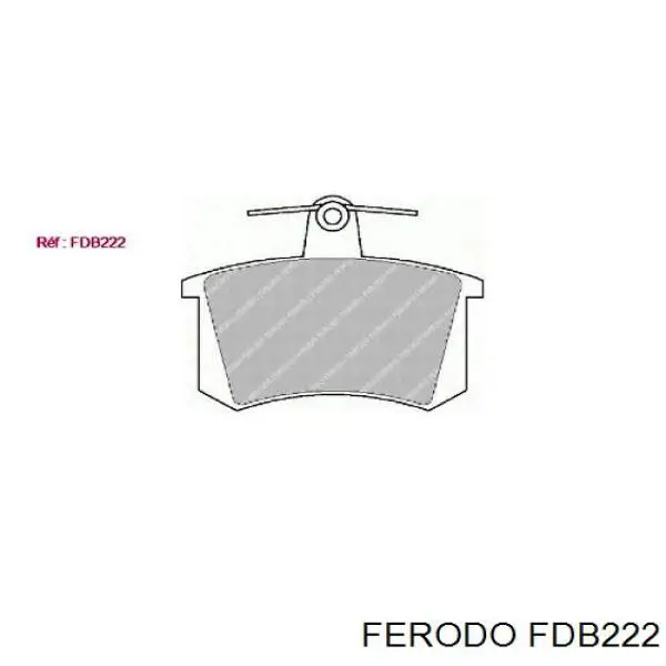 Do koszyka FDB222 Ferodo Okładziny (klocki) do hamulców tarczowych tylne
