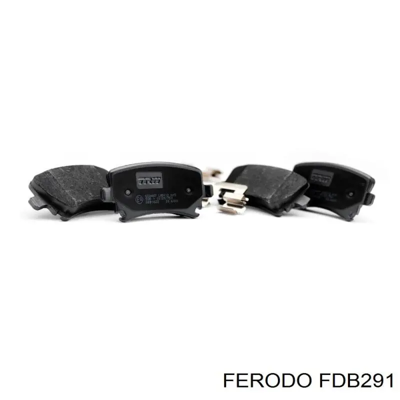 Klocki hamulcowe przednie tarczowe Ferodo FDB291 cena, od 39,67 USD