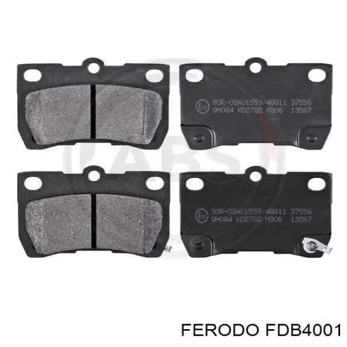 Do koszyka FDB4001 Ferodo Okładziny (klocki) do hamulców tarczowych tylne