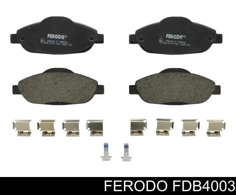 Klocki hamulcowe przednie tarczowe Ferodo FDB4003 cena, od 23,38 USD