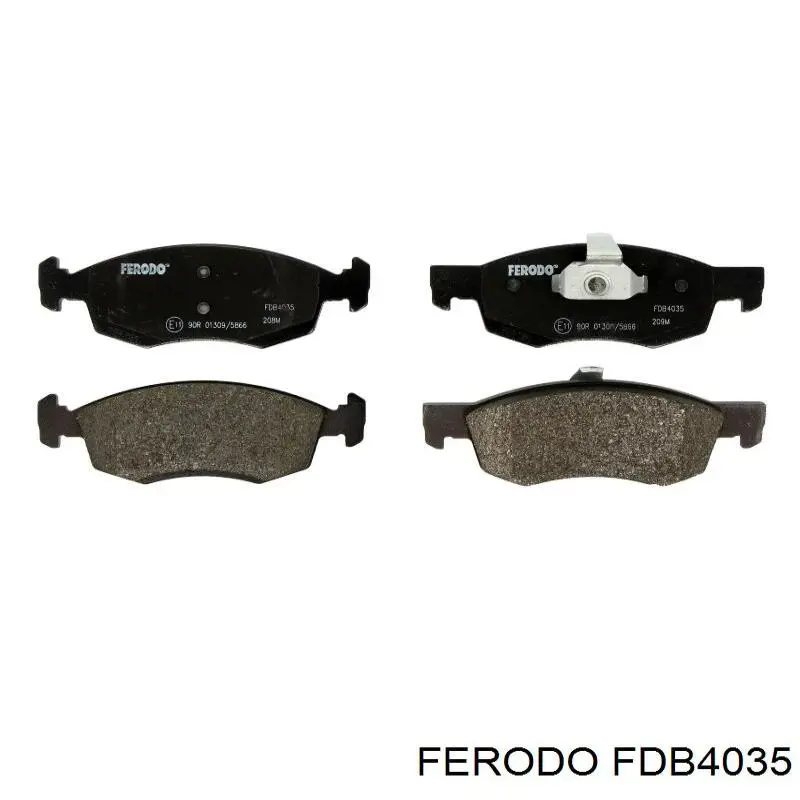 Klocki hamulcowe przednie tarczowe Ferodo FDB4035 cena, od 27,12 USD