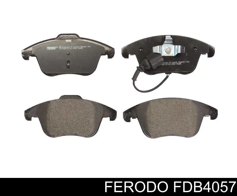 Klocki hamulcowe przednie tarczowe Ferodo FDB4057 cena, od 33,56 USD