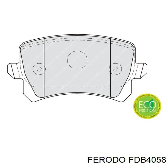 Do koszyka FDB4058 Ferodo Okładziny (klocki) do hamulców tarczowych tylne