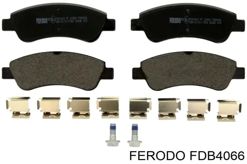 Do koszyka FDB4066 Ferodo Klocki hamulcowe przednie tarczowe