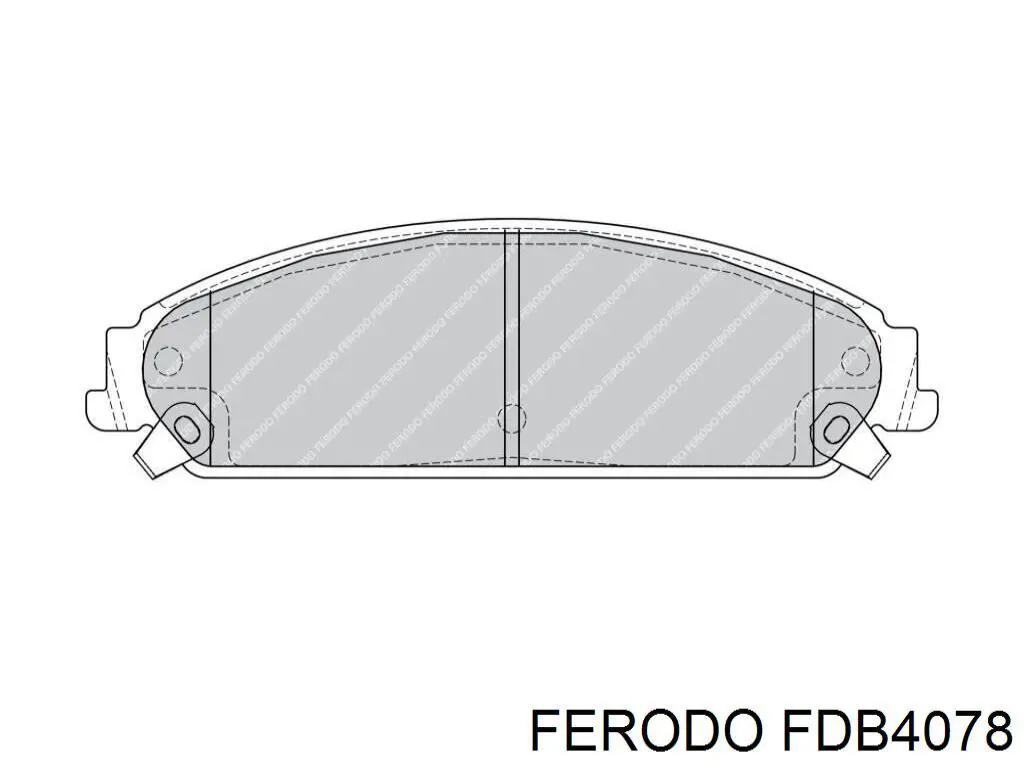 Do koszyka FDB4078 Ferodo Klocki hamulcowe przednie tarczowe
