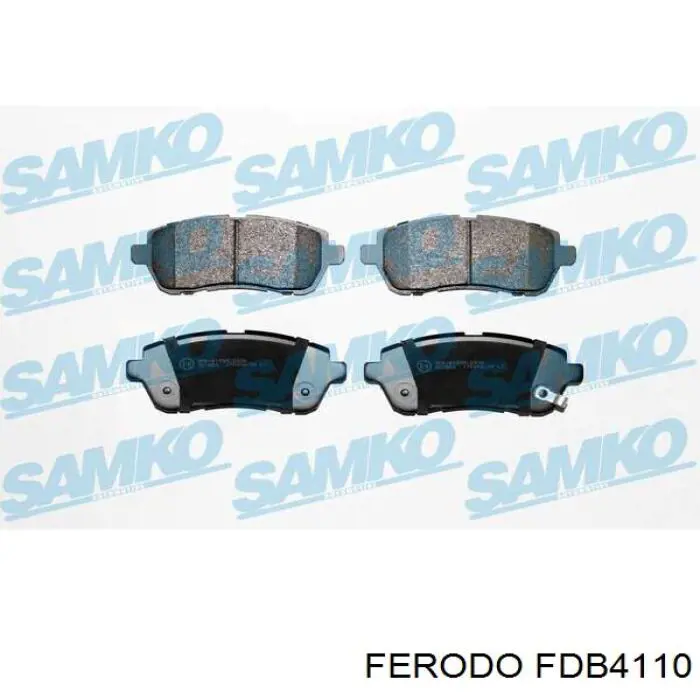 Klocki hamulcowe przednie tarczowe Ferodo FDB4110 cena, od 29,05 USD
