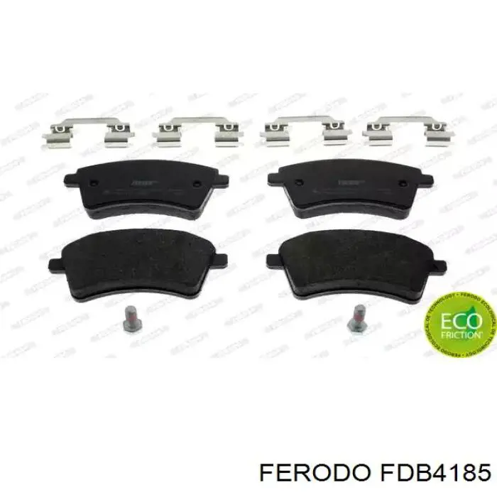 Klocki hamulcowe przednie tarczowe Ferodo FDB4185 cena, od 25,78 USD